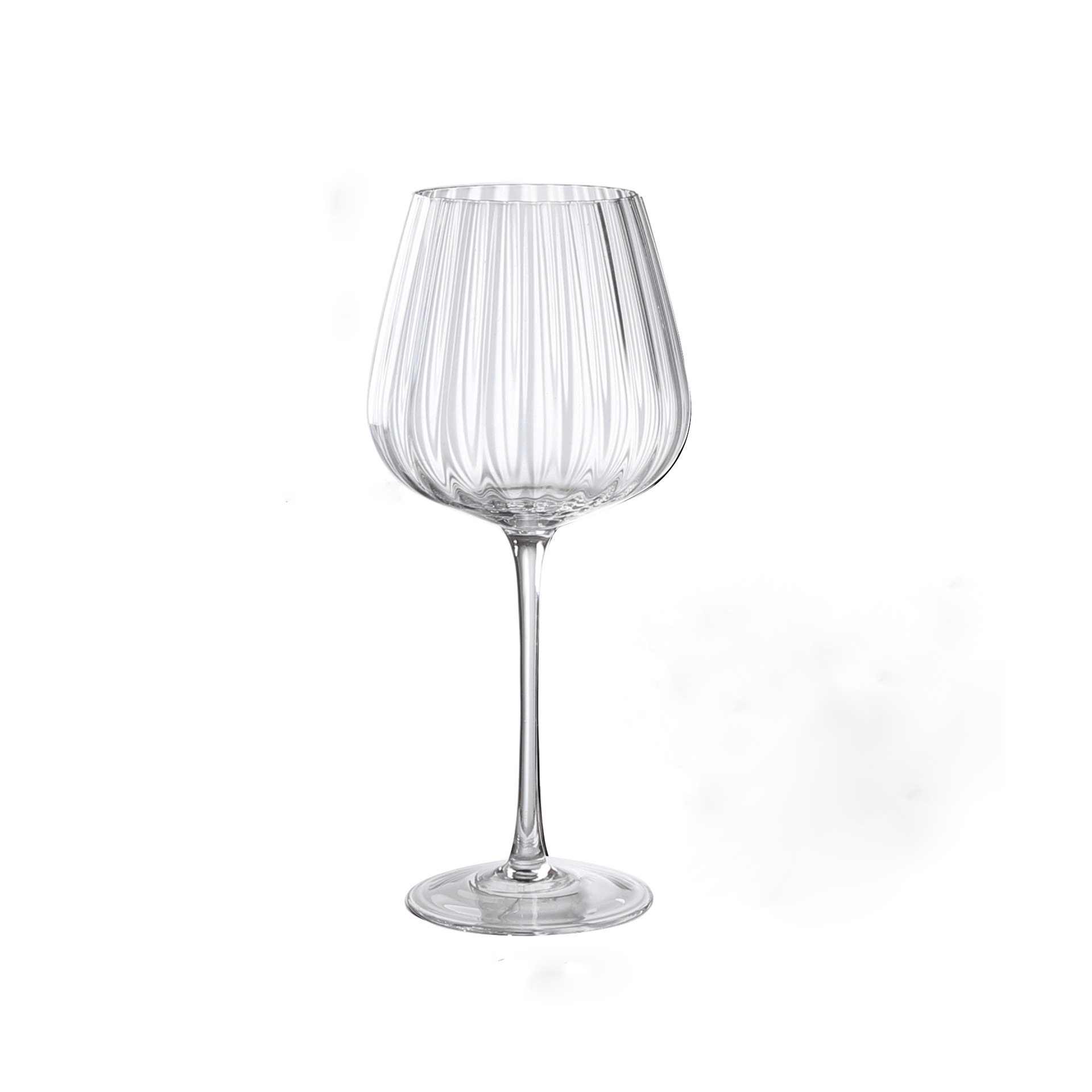 Vertical wine glass