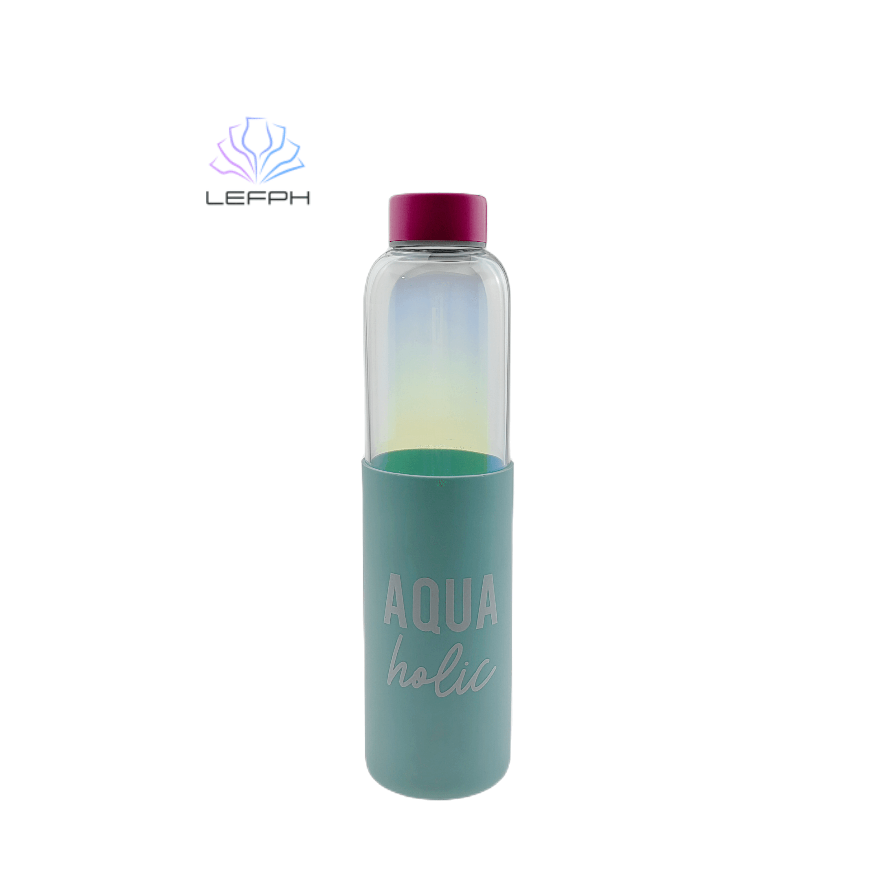 Borosilicate glass water bottle