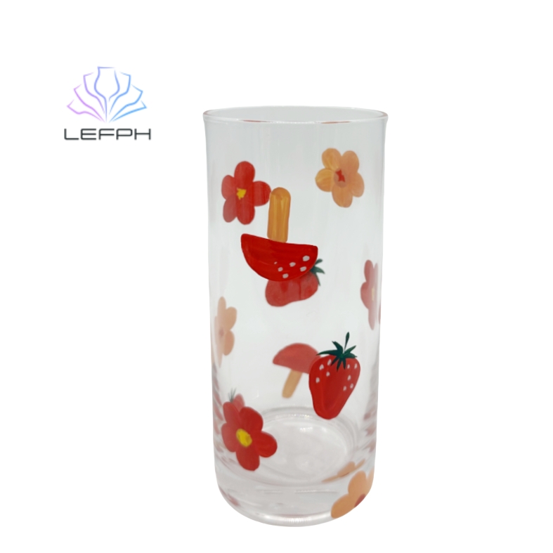 Decal glass cup