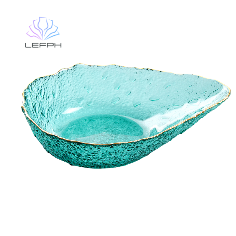 Drop-shaped glass bowl