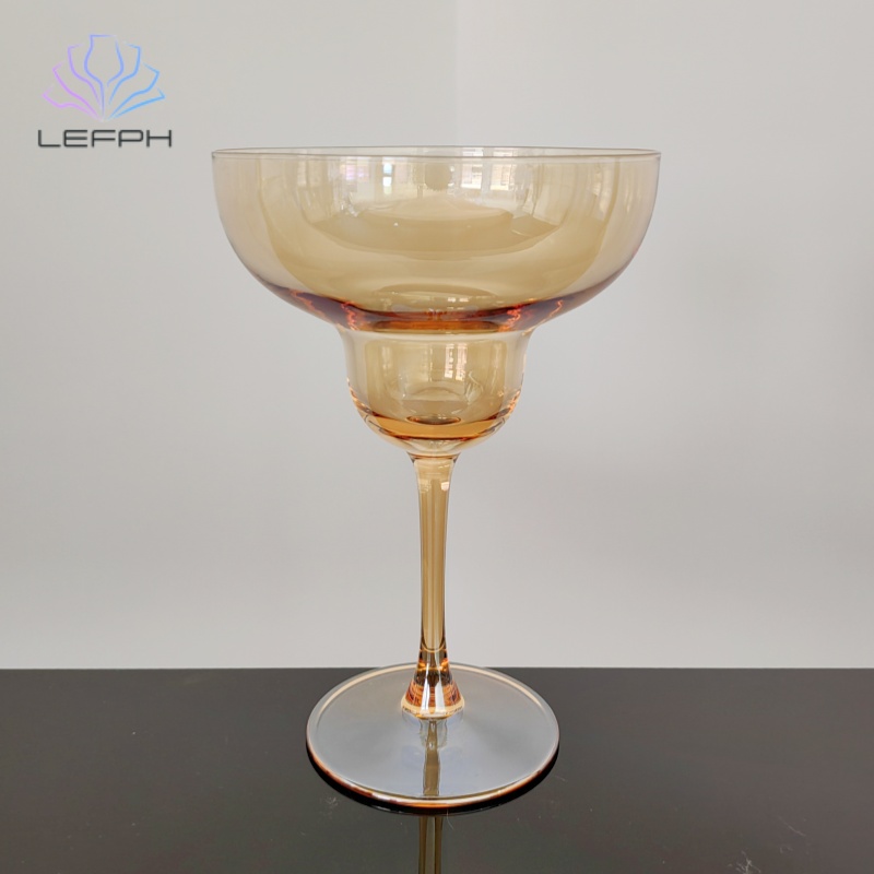 Amber cocktail glass