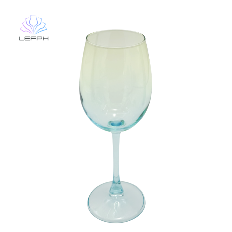 Gradient red wine glass(Gradient blue)