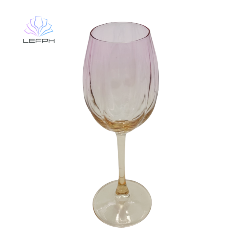 Gradient red wine glass(Gradine orange)