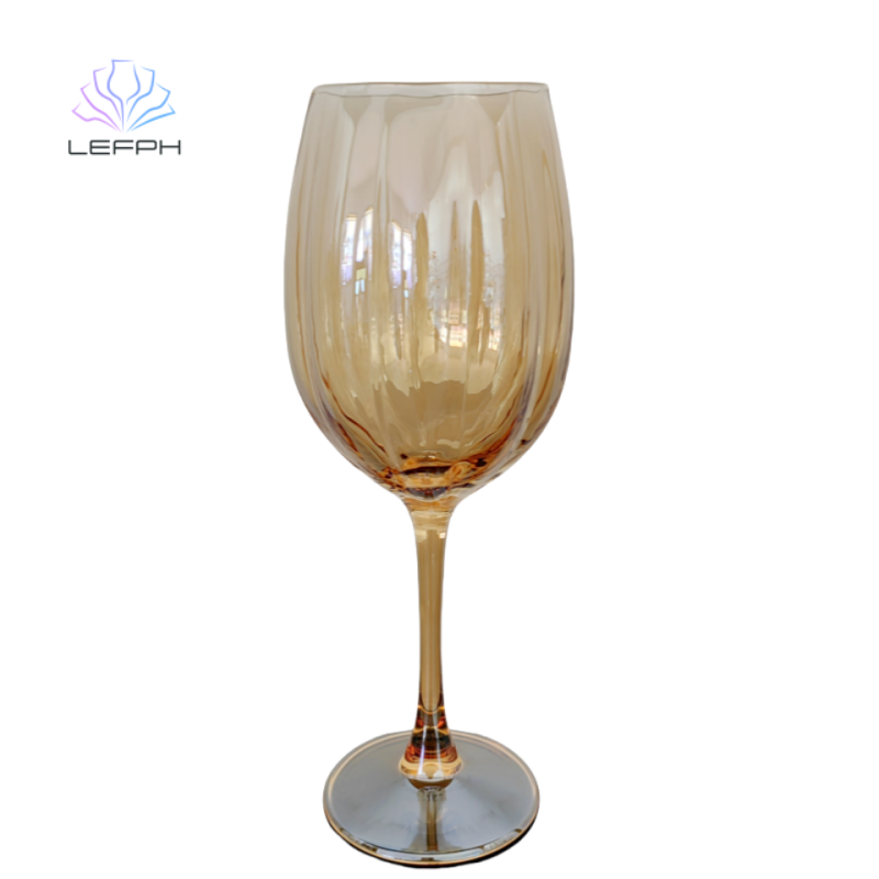 Pumpkin red wine glass