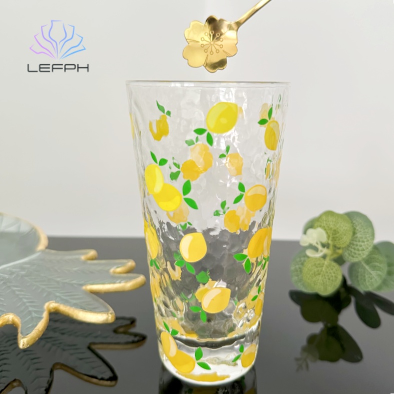 Hand-painted water glass