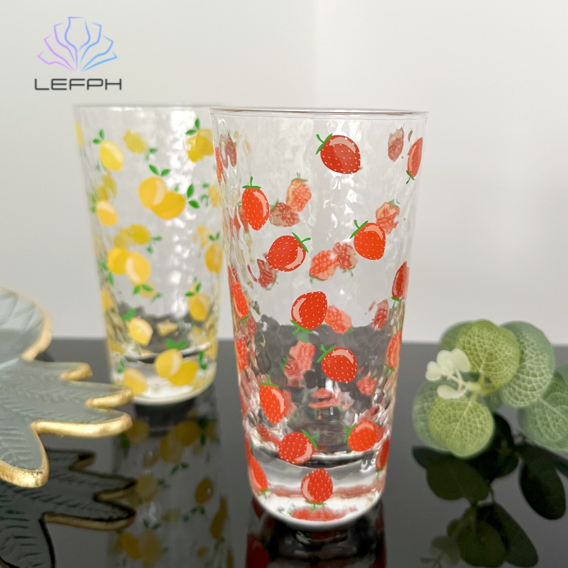 Hand-painted water glass