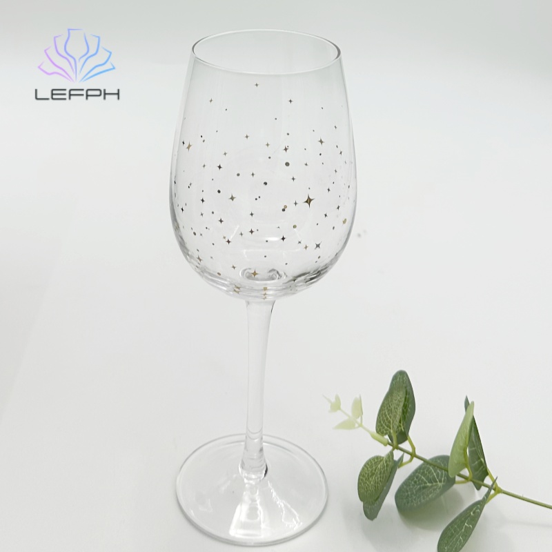 Hand-made decal wine glasses