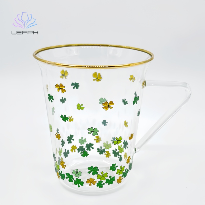 Hand-applique quinquolife high borosilicate glass