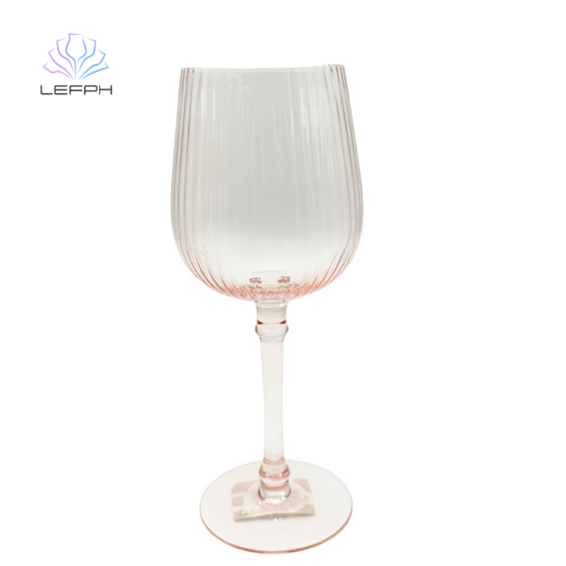 Pink Vertical Wine Glass (L)