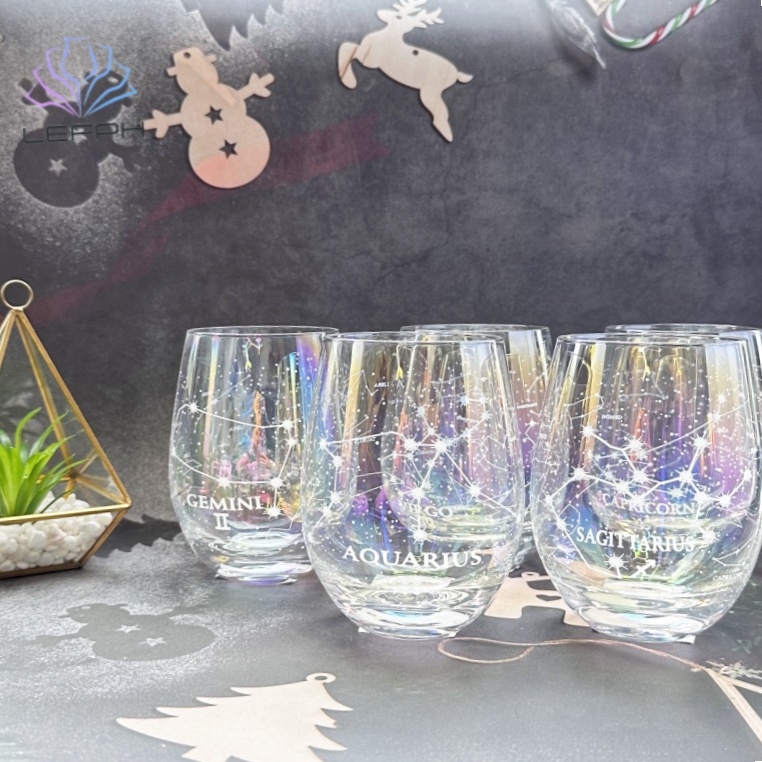 Twelve Constellations Laser decal glass