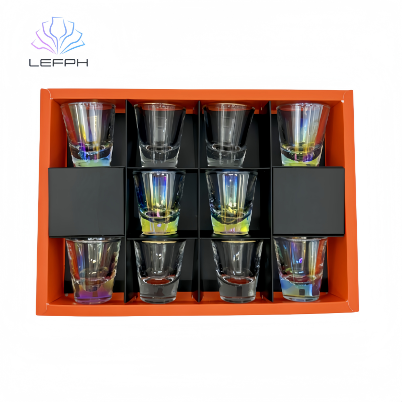 Ten laser shot glasses set