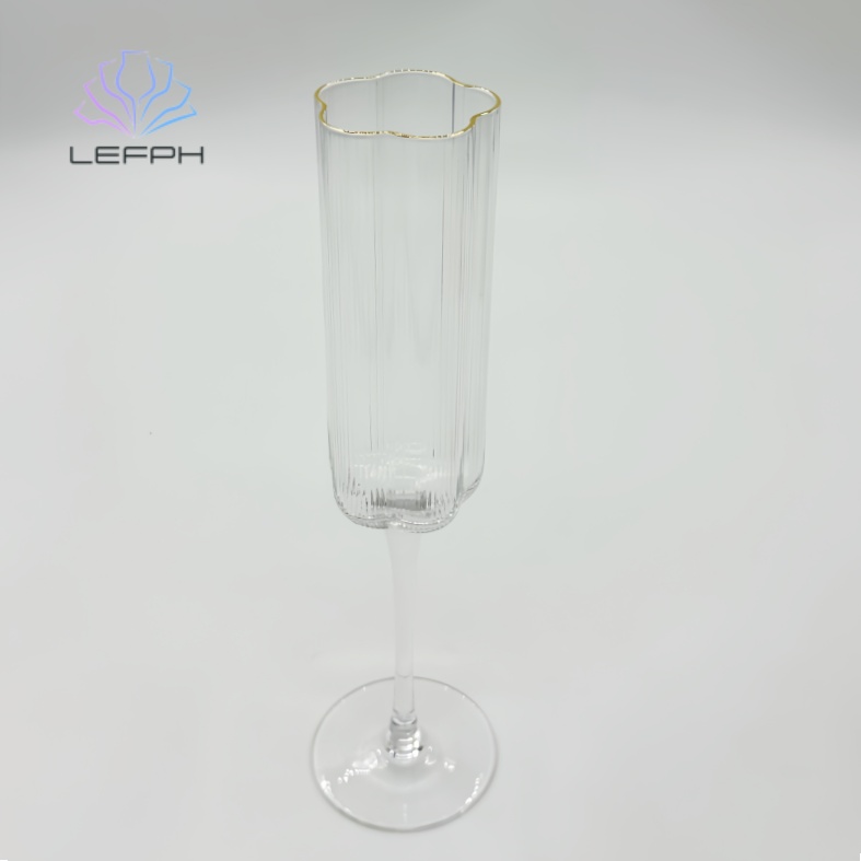 Hand-painted Phnom Penh trumpet glass series