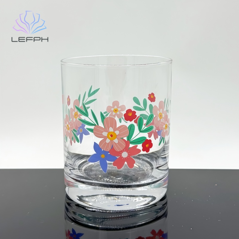 Handmade decal whiskey glasses