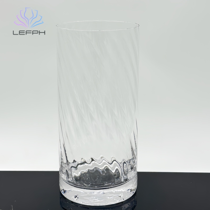Embossed twill water glass