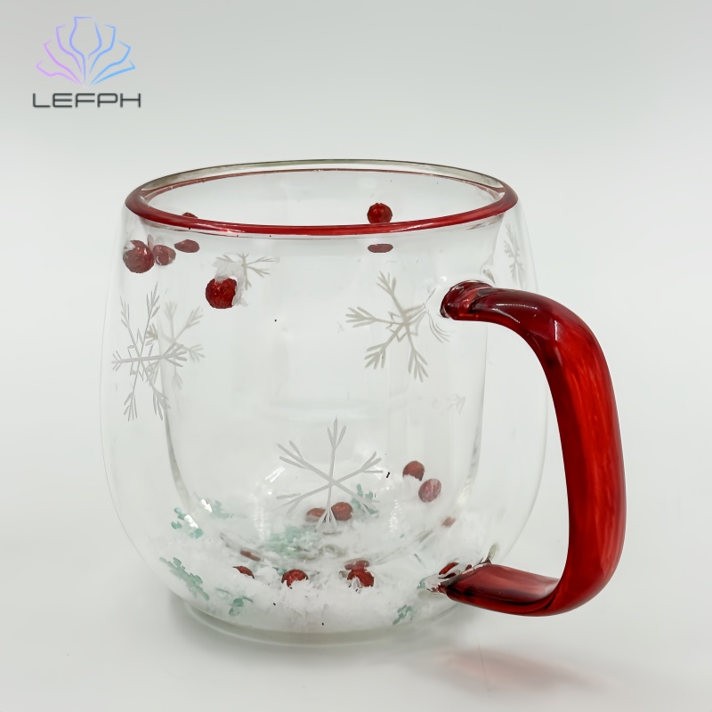 Hand-Painted Christmas Series Water glass
