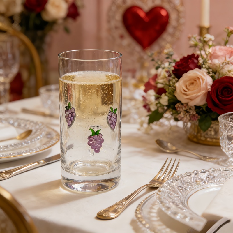 Relief-shaped water glass